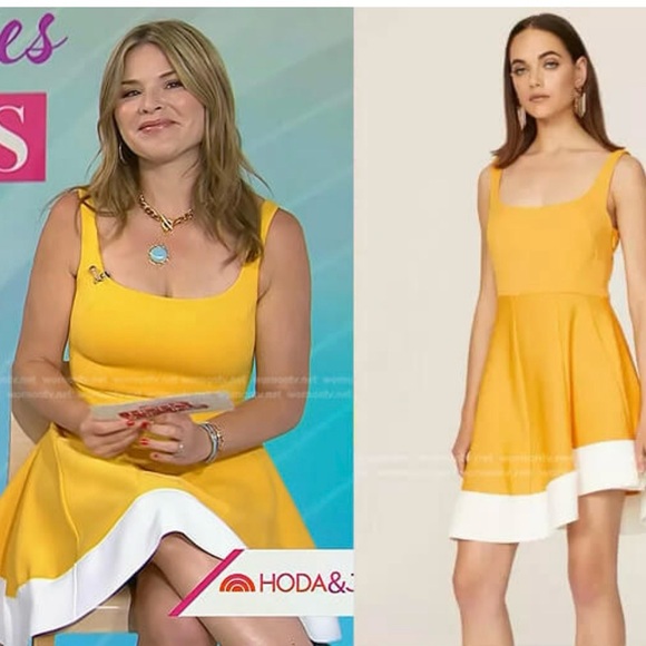 Esteban Cortazar Collective Yellow Flamenco Dress X Rent the Runway Sz 4 - Picture 8 of 8